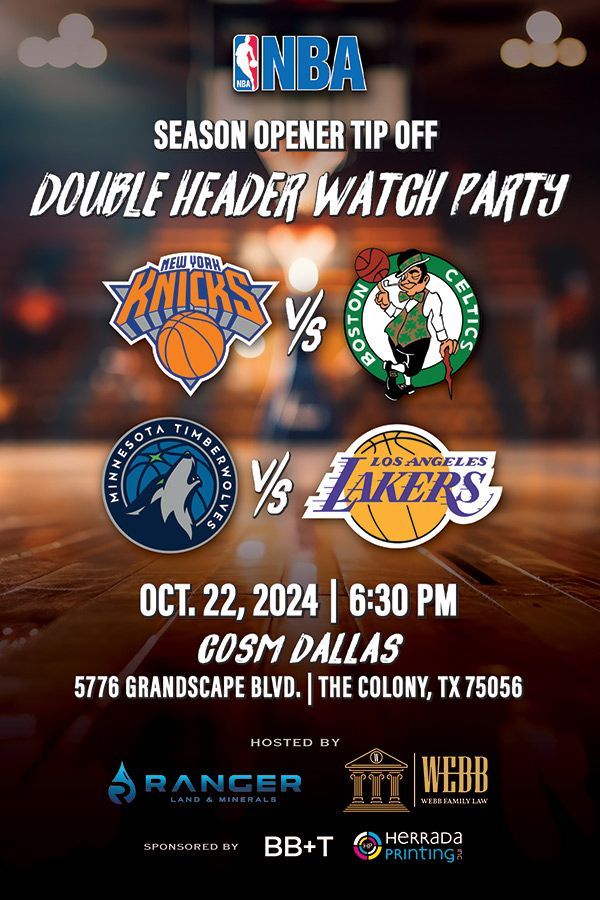 NBA Season Opener Watch Party